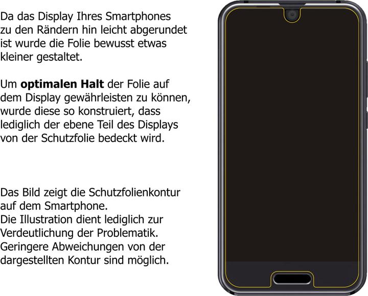 Actual product image Dipos Screen Protector 4-Way Privacy (1 Piece, Sharp Aquos R Compact)