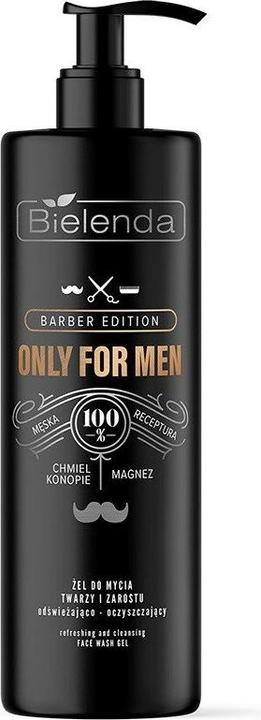 Image du produit Bielenda Only For Men Barber Edition Refreshing And Cleansing Gel For Face And Beard 190G (Mousse)