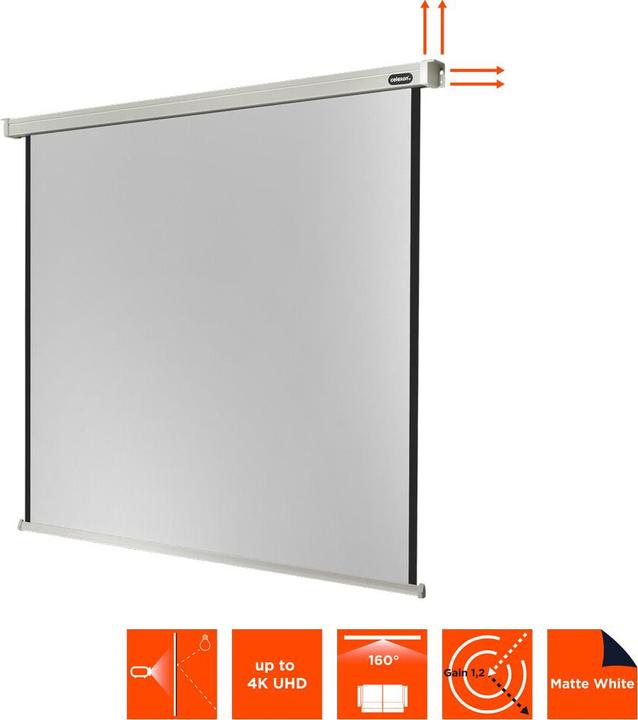 Produktbild Celexon Professional electric - Leinwand - Deckenmontage möglich, geeignet für Wandmonta (153.15", 1:1)