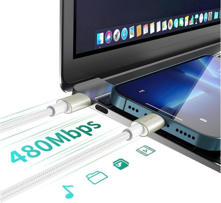 Produktbild 4smarts USB 2.0-Kabel -Set PremiumCord USB C - USB C (3 m, USB 2.0, 60 W)