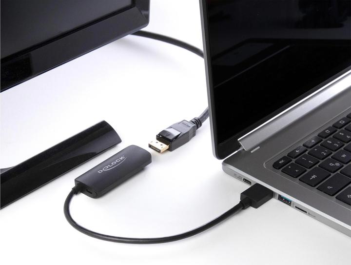 Produktbild Delock Adapter HDMI-A Stecker zu DisplayPort Buchse 8K (Micro USB, HDMI, 18 cm)
