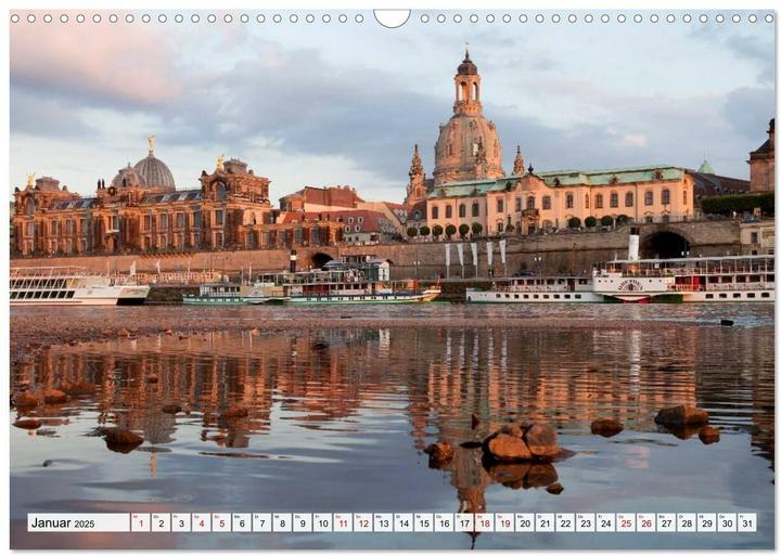 Actual product image Von Dresden bis Hamburg - die Elbe. (Wandkalender 2025 DIN A3 quer), Monatskalender (A3, German)