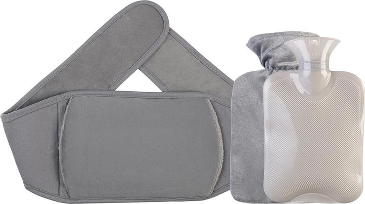 Actual product image Infactory Multifunctional hot water bottle with belt pouch and separate cover, 1 l (1 l)