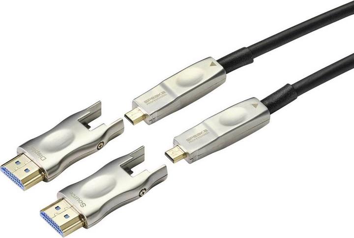 Produktbild SpeaKa Professional HDMI Adapterkabel 20.00m SP-9538580 PVC-Mantel Schwarz (1x HDMI-Stecker, HDMI... (20 m, HDMI)