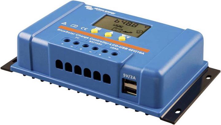 Produktbild Victron Energy Blue-Solar PWM-LCD&USB Laderegler PWM 12 V, 24 V, 48V 10A