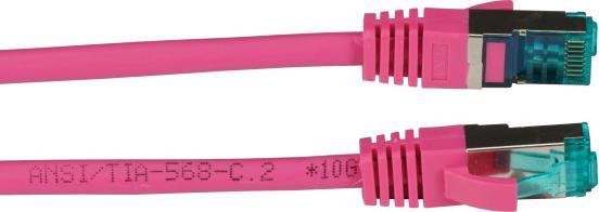 Image du produit EFB Elektronik Câble patch RJ45 S/FTP, Cat.6A, LSZH, 25m, magenta Le câble patch blindé Cat.6A RJ45 garantit une (S/FTP, CAT6a, 25 m)