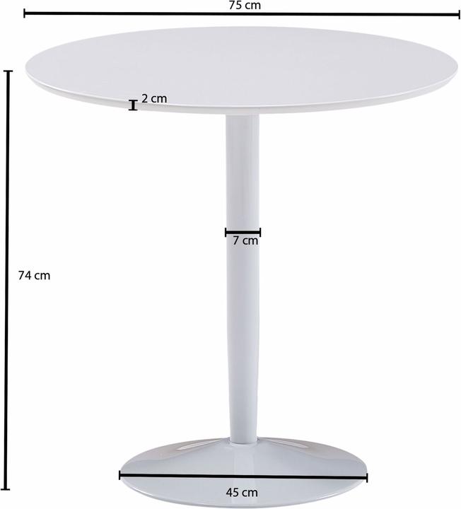 Produktbild Wohnling Rund (75 x 75 x 74 cm)