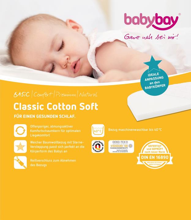 Immagine prodotto Babybay Cotone classico morbido (81 x 41,5 cm)