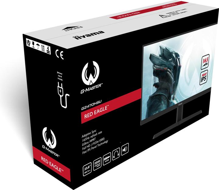 Actual product image iiyama G-Master Red Eagle G2470HSU-B1 (1920 x 1080 pixels, 23.80")