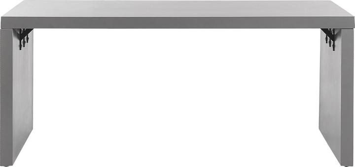 Produktbild Beliani Gartenmöbel Set U-Form Beton grau Tisch mit 2 Bänken TARANTO (180 cm)