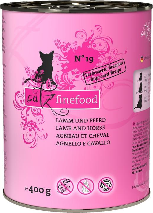 Actual product image Catz Finefood No.19 Lamb&Horse (Adult, 6 pcs., 2400 g)