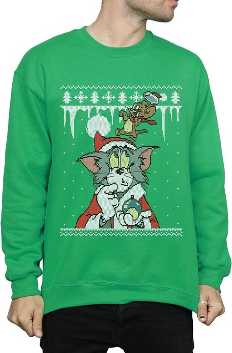 Immagine prodotto Tom & Jerry Christmas Fair Isle Felpa Uomo (XXL)