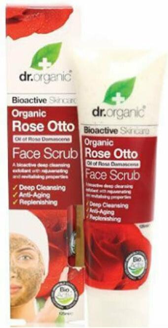 Produktbild Dr. Organic Rose Otto Gesichtspeeling 125ml (Peeling, 125 ml)