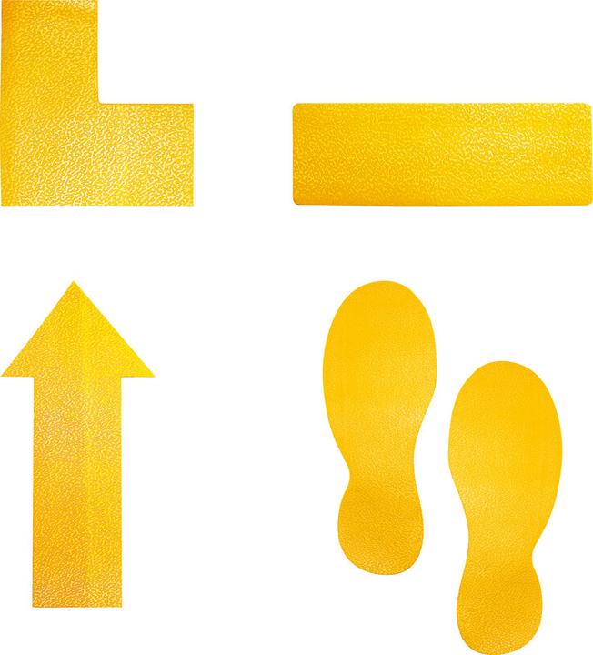 Actual product image Durable Signal stickers for the floor Form
