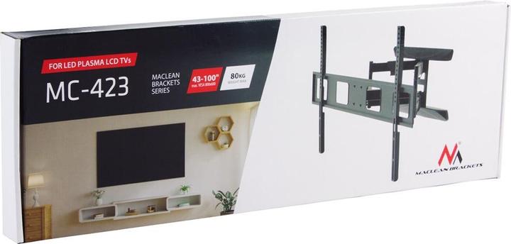Produktbild Maclean TV-Halterung max VESA 800x600 43-100 80kg horizontale und vertikale Winkelverstellung (Wand, 100", 80 kg)