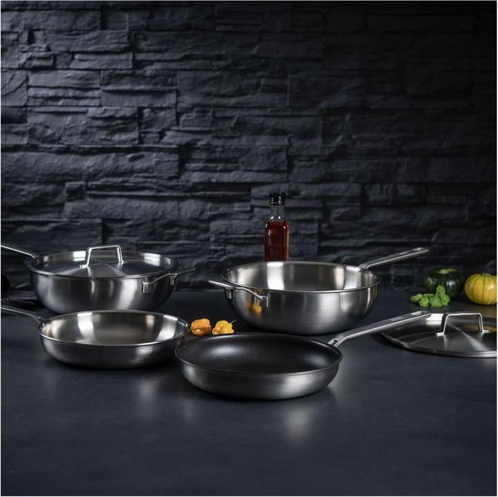 Productafbeelding Kuhn Rikon CULINARY FIVEPLY Wok sans revêtement Ø 28 cm (28 cm, Wokpan, Aluminium, Roestvrij staal)