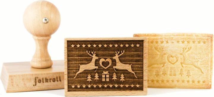 Produktbild Folkroll 3D-Motiv-Teigstempel 'Magische Weihnacht'