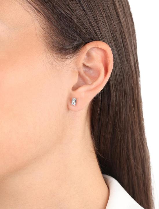 Immagine prodotto S.Oliver Ohrschmuck für Damen, 925 Sterling Silber, Zirkonia synth., Muschelkernperle (Argento 925)