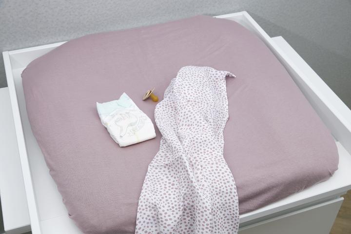 Produktbild Meyco Wickelauflagebezug 3K Basic Jersey Lilac (85 x 75 cm)