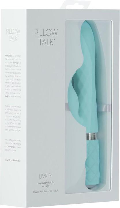 Produktbild Pillow Talk Lively Rotierender TarzanVibrator Blaugrün