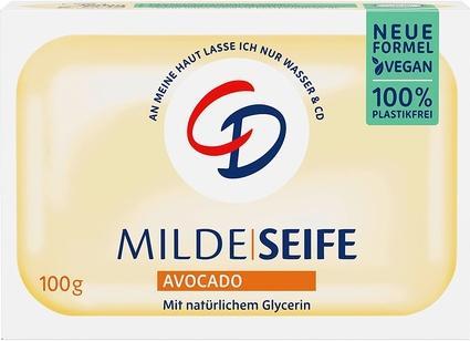 Actual product image CD Mild Avocado Soap 100g Vegan and Microplastic-Free (Hard soap)
