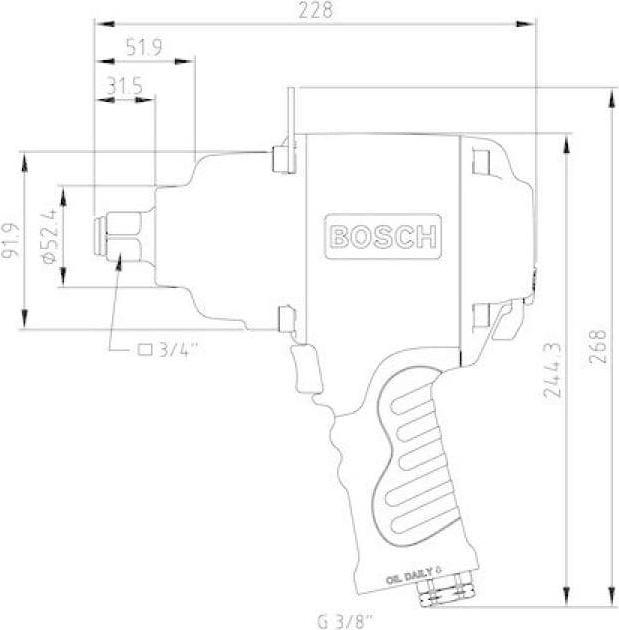 Produktbild Bosch Professional Schlagschrauber (Druckluft)
