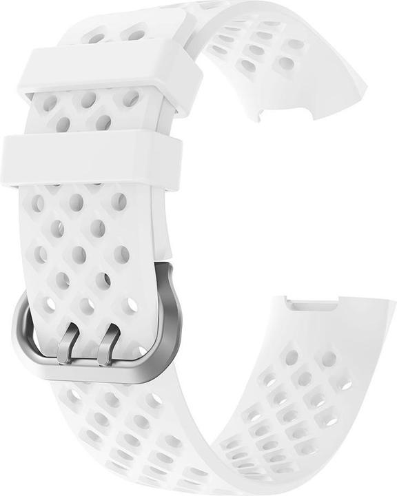Image du produit Cover-Discount Fitbit Charge - Bracelet sport en silicone blanc troué (Silicone)