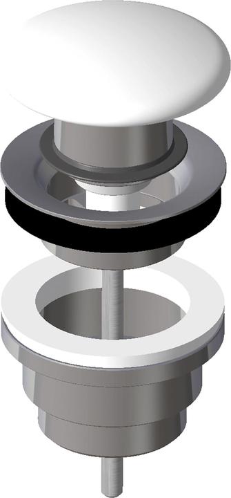Actual product image Laufen drain valve, push-open, with cover, for washbasin with drain/overflow system, H8981860000001