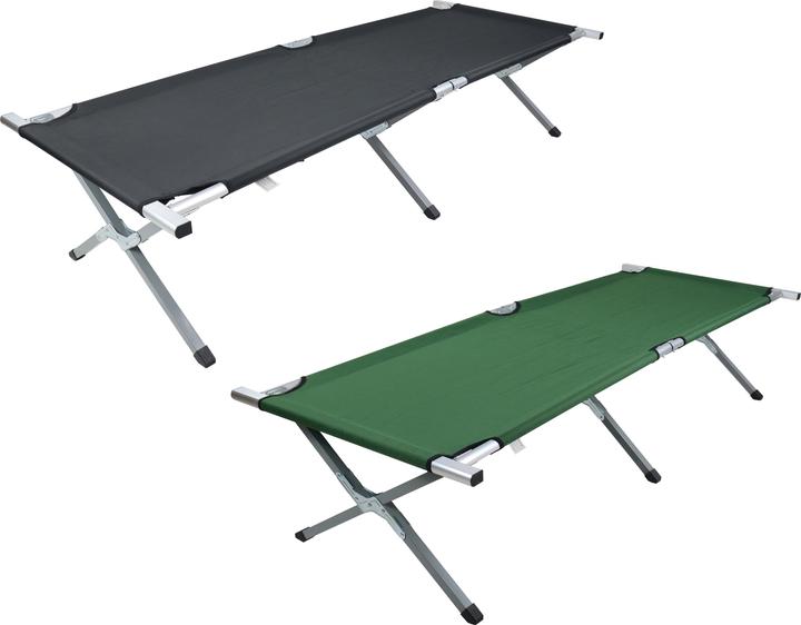 VCM Aluminium camping bed Camp bed 210cm Tosali L