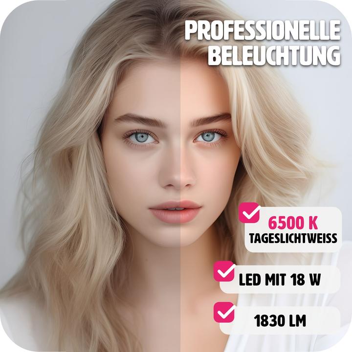 Produktbild tectake Studioleuchte mit Softbox, Stativ und Tasche (Studioleuchte)