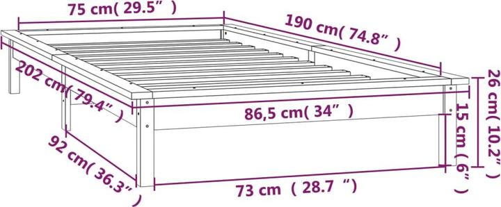 Produktbild VidaXL Rog (90 x 190 cm)
