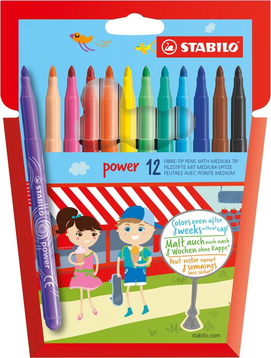 Actual product image STABILO power felt tip pen (Multicoloured, 12 x)