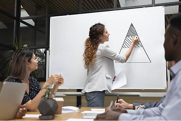 Produktbild eurokraft pro Stativ-Drehtafel, doppelseitig (210 x 194 cm)