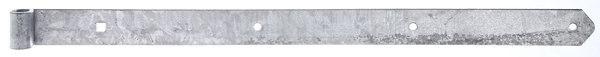 Actual product image GAH Shutter hinge width 45 mm length 700 x 45 mm thickness 5 mm steel hot-dip galvanised Ø 16 mm