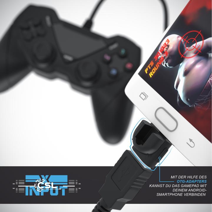 Immagine prodotto CSL Gamepad, controller USB per Android, PC / PS3 / Direct-Input / X-Input (Android, PS3, PC)