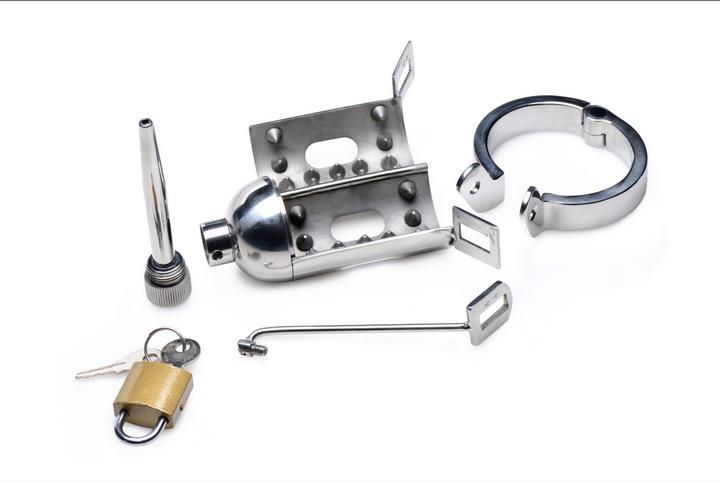 Actual product image Master Series Spiked Chamber Chastity Cage