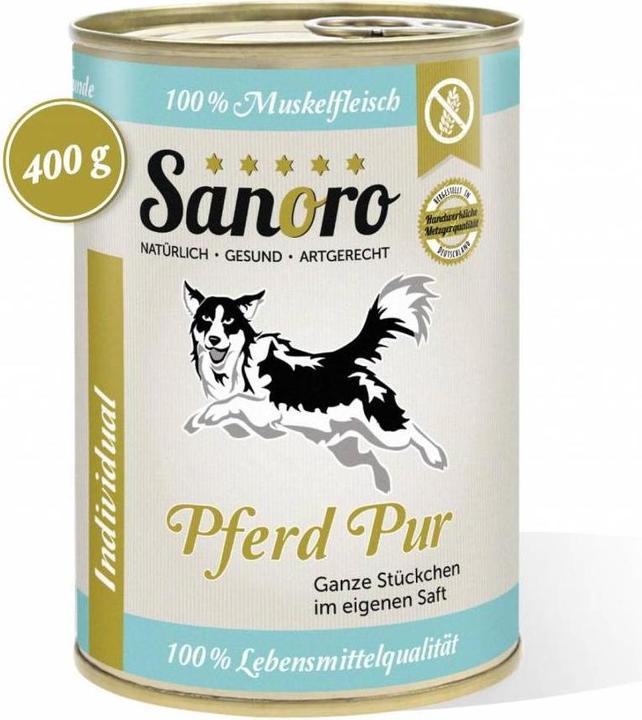 Sanoro Aliment complémentaire pure viande musculaire cheval (Senior, 12 pcs, 4800 g)