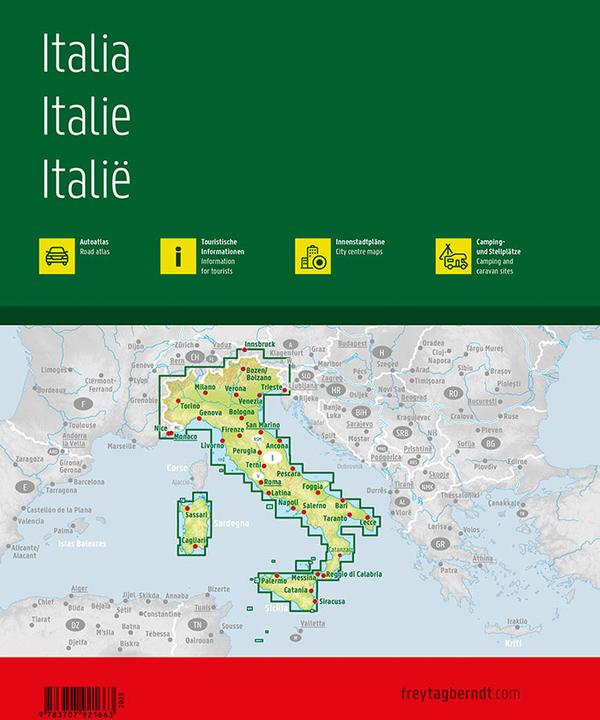 Produktbild Italien, Gross.Autoatlas 1:150.000, frey
