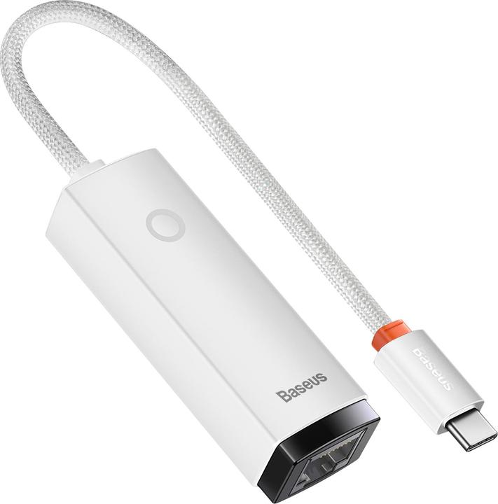Productafbeelding Baseus Lite serie USB-C naar RJ45 netwerkadapter (wit) (USB-C)