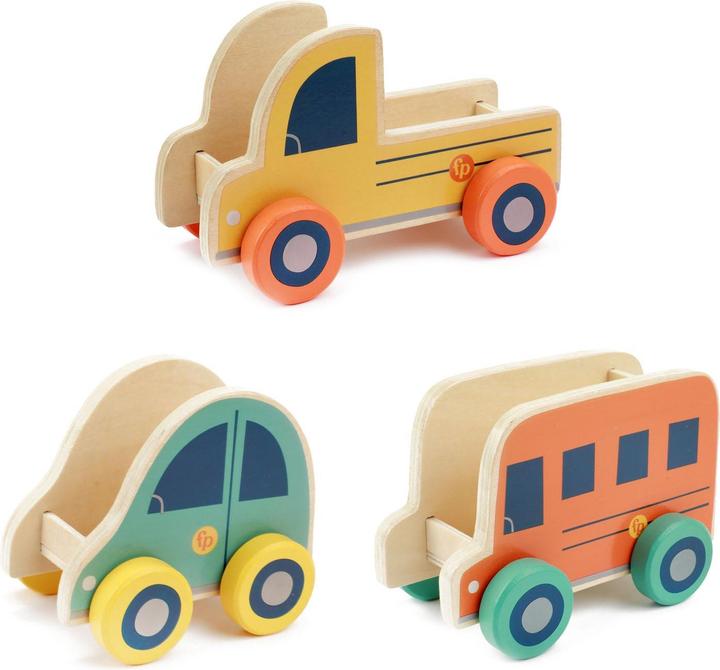 Produktbild Fisher-Price Fisher Price Fahrzeugset Holz, 3er-Set