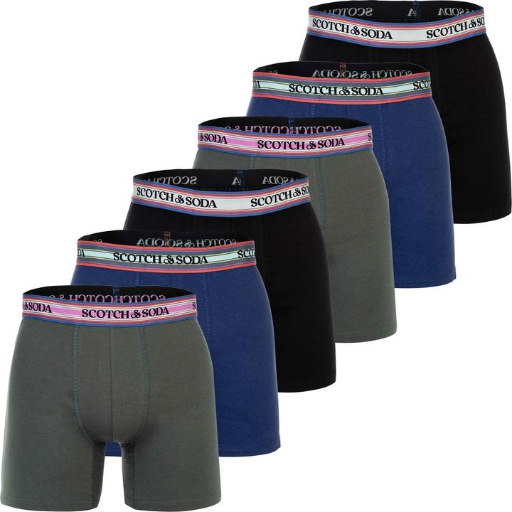 Scotch & Soda Solid Cotton Stretch (M, 6er Pack)