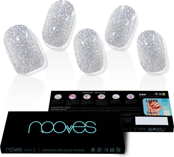Immagine prodotto Nooves NAILS Premium Gel Foils precaricati Dazzling Diva Metallic Strisce di gel semi polimerizzato per (Unghie artificiali, Glitter - Metallizzato)