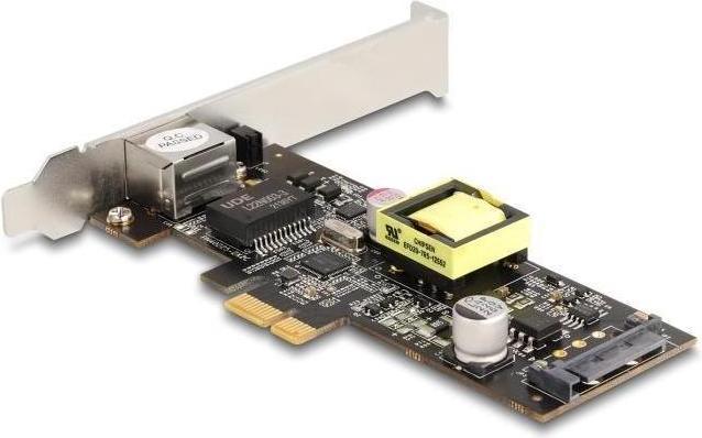 Productafbeelding Delock PCI Express x1 kaart naar 1 x 2,5 Gigabit LAN PoE+ i22 (Mini PCI Express)