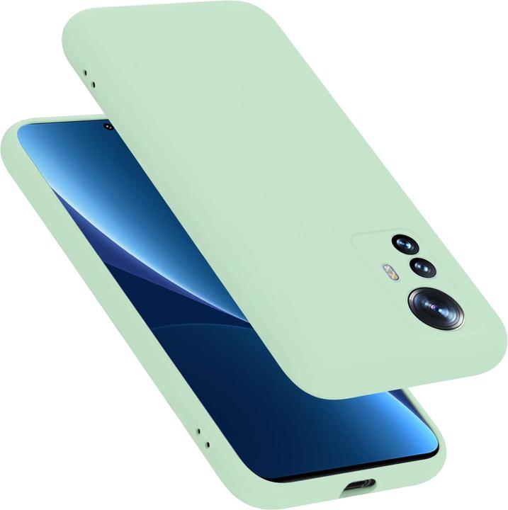 Actual product image Cadorabo TPU Liquid Silicone Case Cover for Xiaomi 12 PRO (Realme 12 Pro+)
