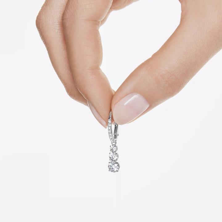 Immagine prodotto Swarovski attrarre orecchini a perno della trilogia (Acciaio inossidabile)