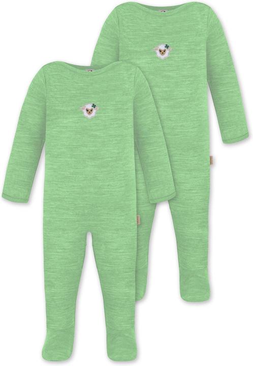 Produktbild Normani 2er Pack Baby Merino Strampler „Levin" - 9411 (74)