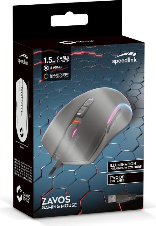 Actual product image Speedlink Zava mouse (SL-680022-RBK) (Cable)