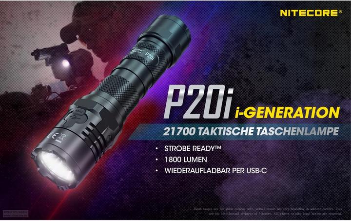 Actual product image Nitecore P20i (14.26 cm, 1800 lm)