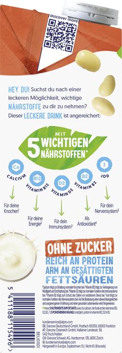 Nährwerte und Zutaten Alpro Soja-Drink (1 x 100 cl)