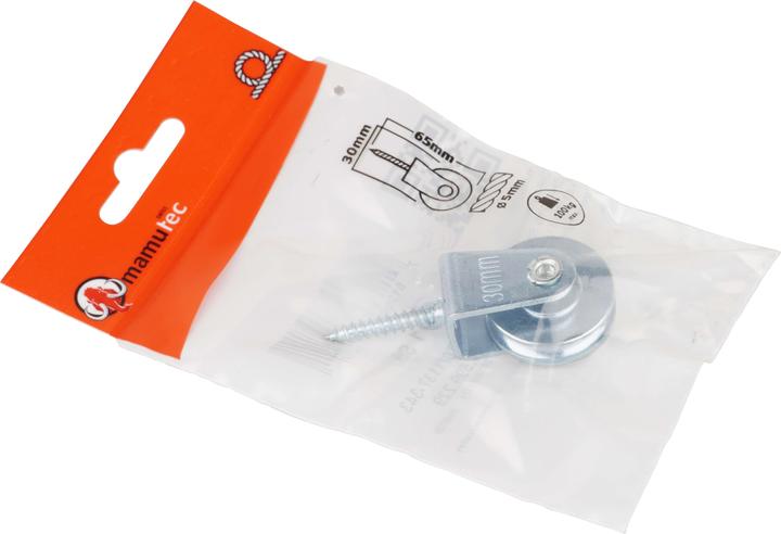 Immagine prodotto Mamutec Zoccoli zincati con rullo in acciaio da 30 mm